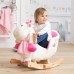 Solini le poney à bascule avec une fonction sonore bébé  rose/blanc Solini    009703